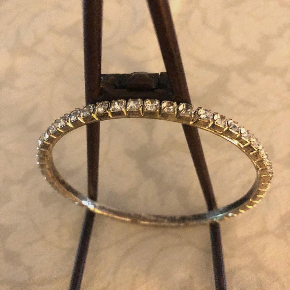 Sparkling rhinestone bangle bracelet